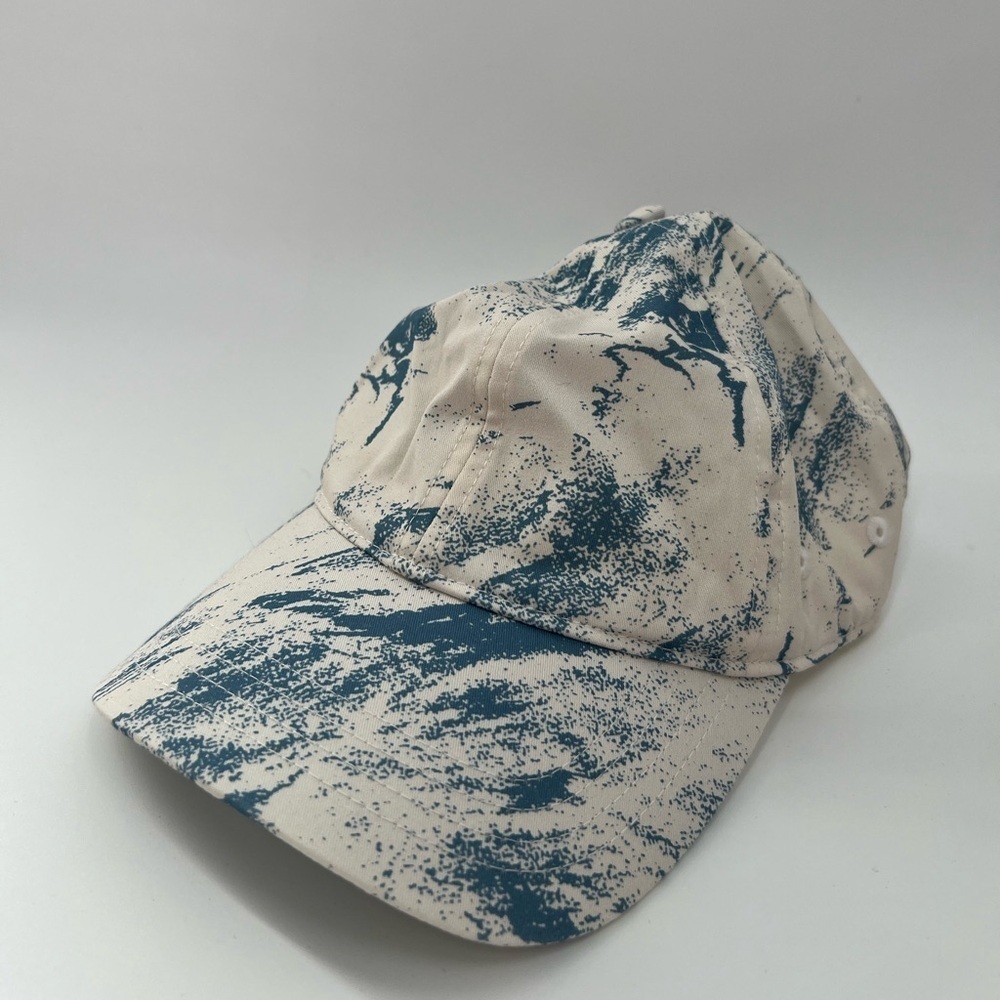 Cos Printed Baseball Cap In White